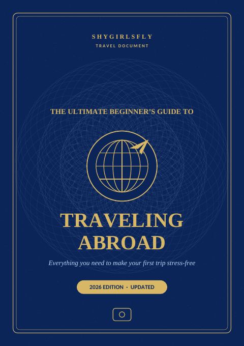 Cover of the 2026 guide: a navy passport-style cover with a gold globe