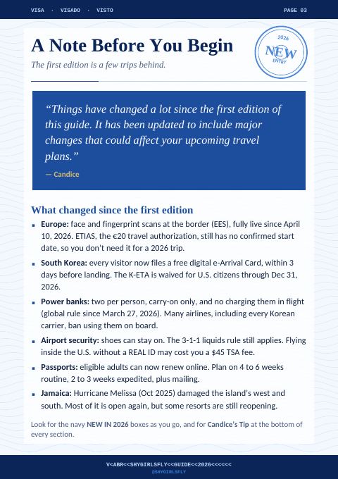 The note page: what changed since the first edition